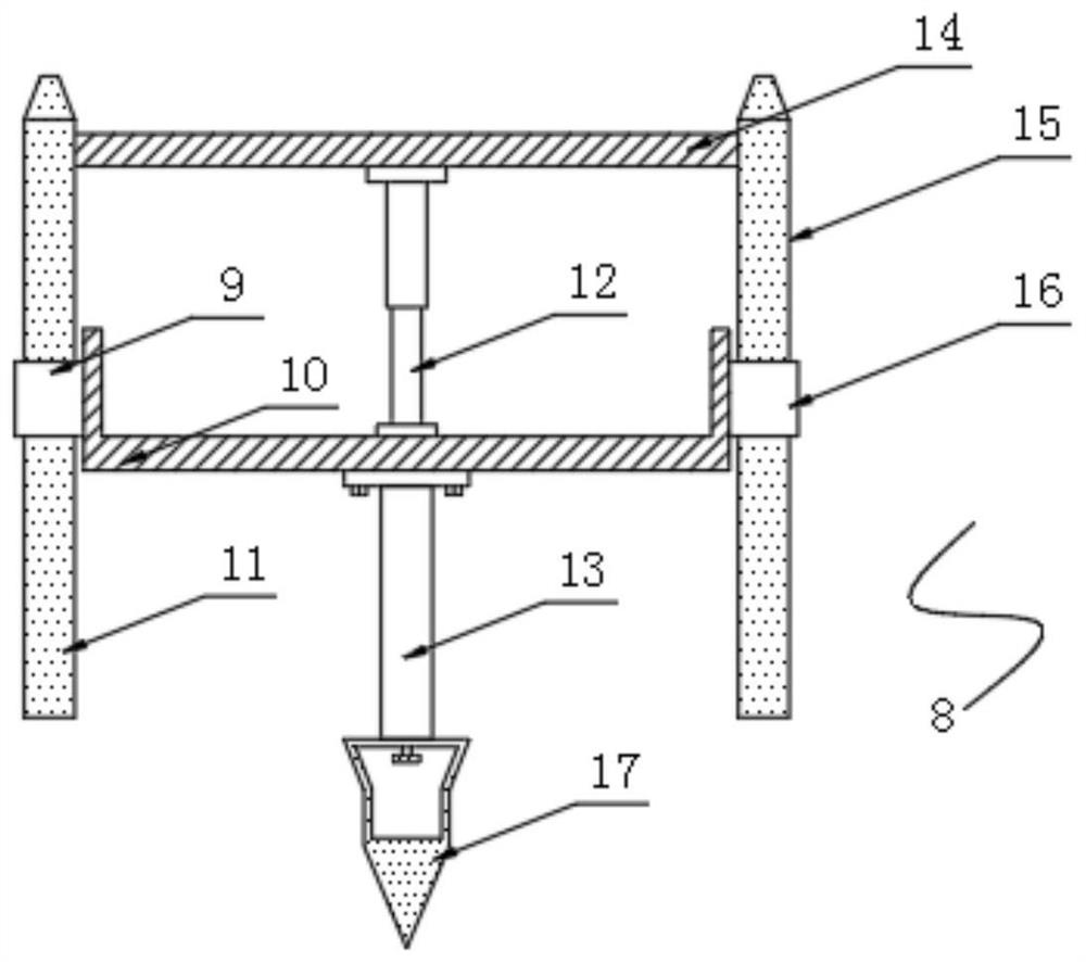 A construction device for connecting the ground wire in building construction