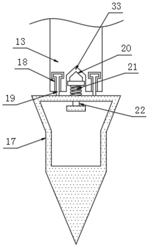 A construction device for connecting the ground wire in building construction