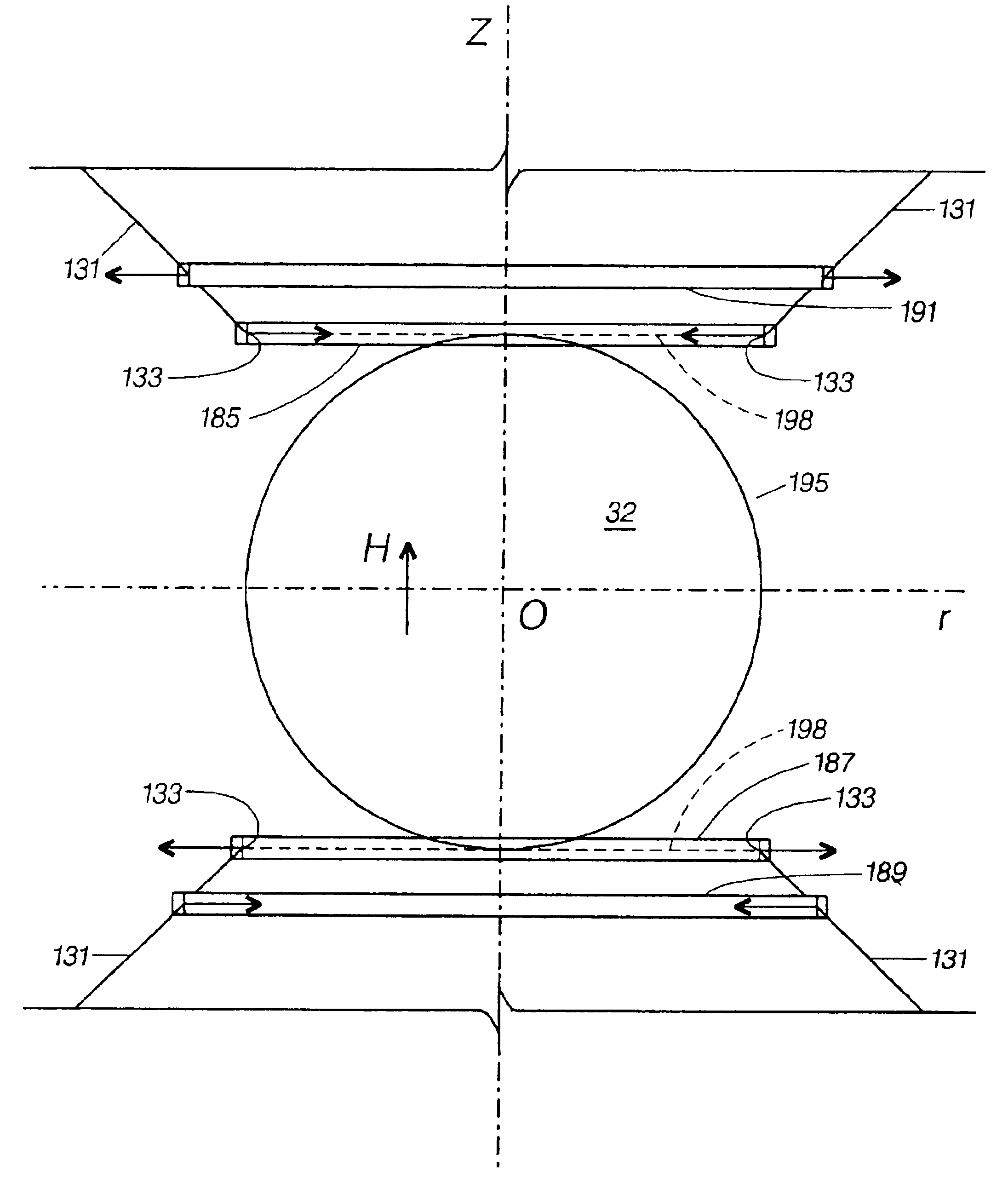 NMR imaging system with conical permanent magnet