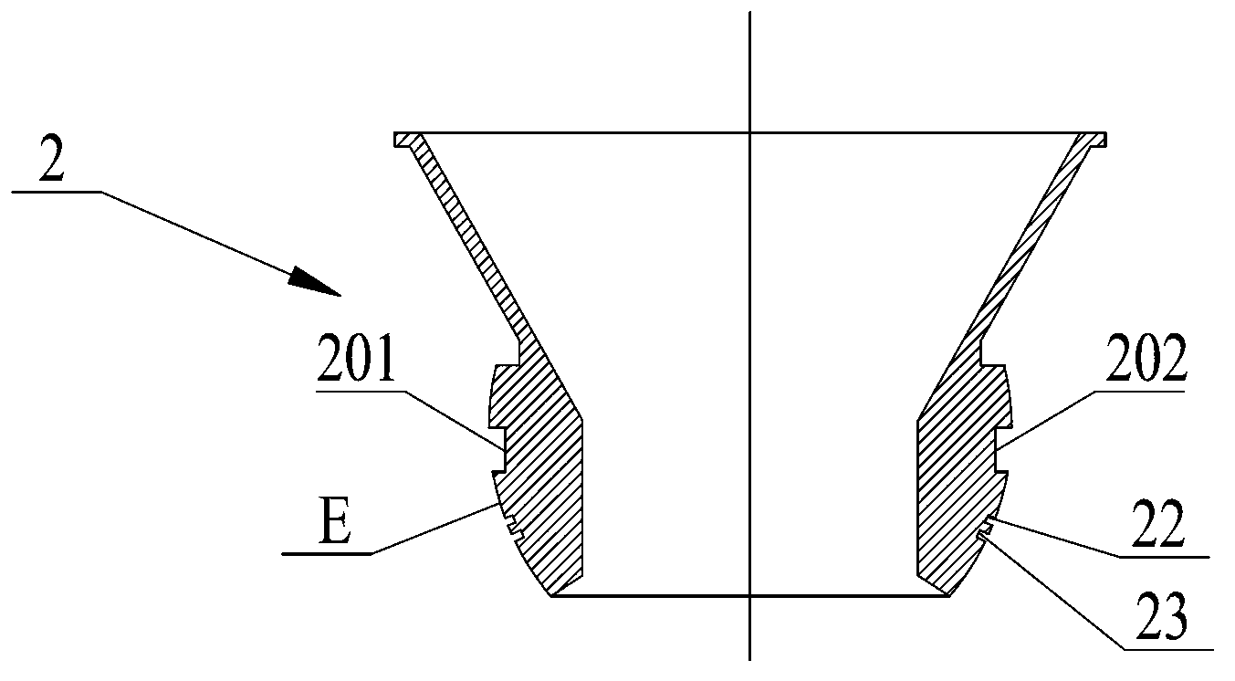 Combined milling method of shell body of bearing ball socket swing nozzle and fixture thereof