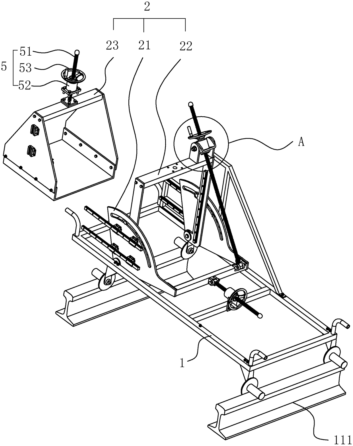 Steel rail tread sander