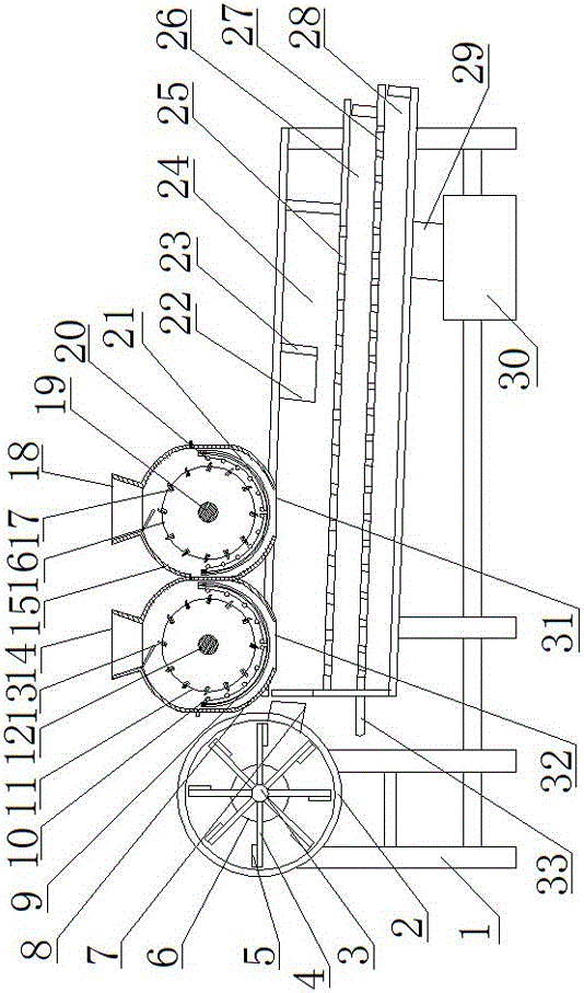 Two-stage shell-breaking type peanut sheller