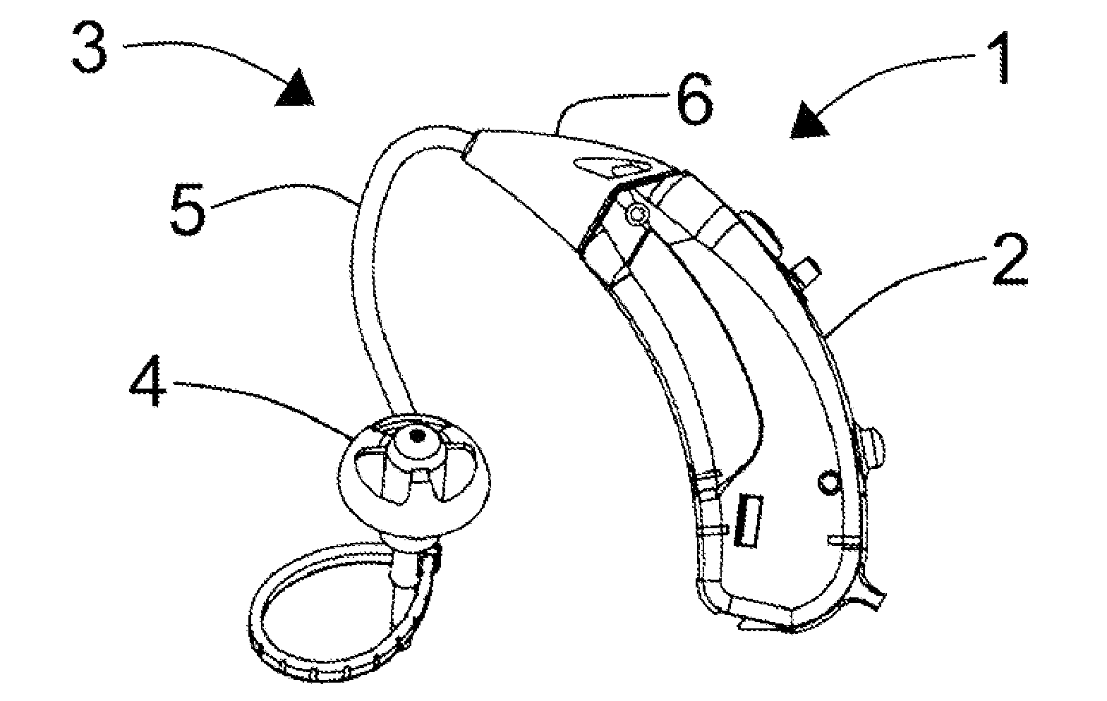 Interchangeable acoustic system for a hearing aid, and a hearing aid