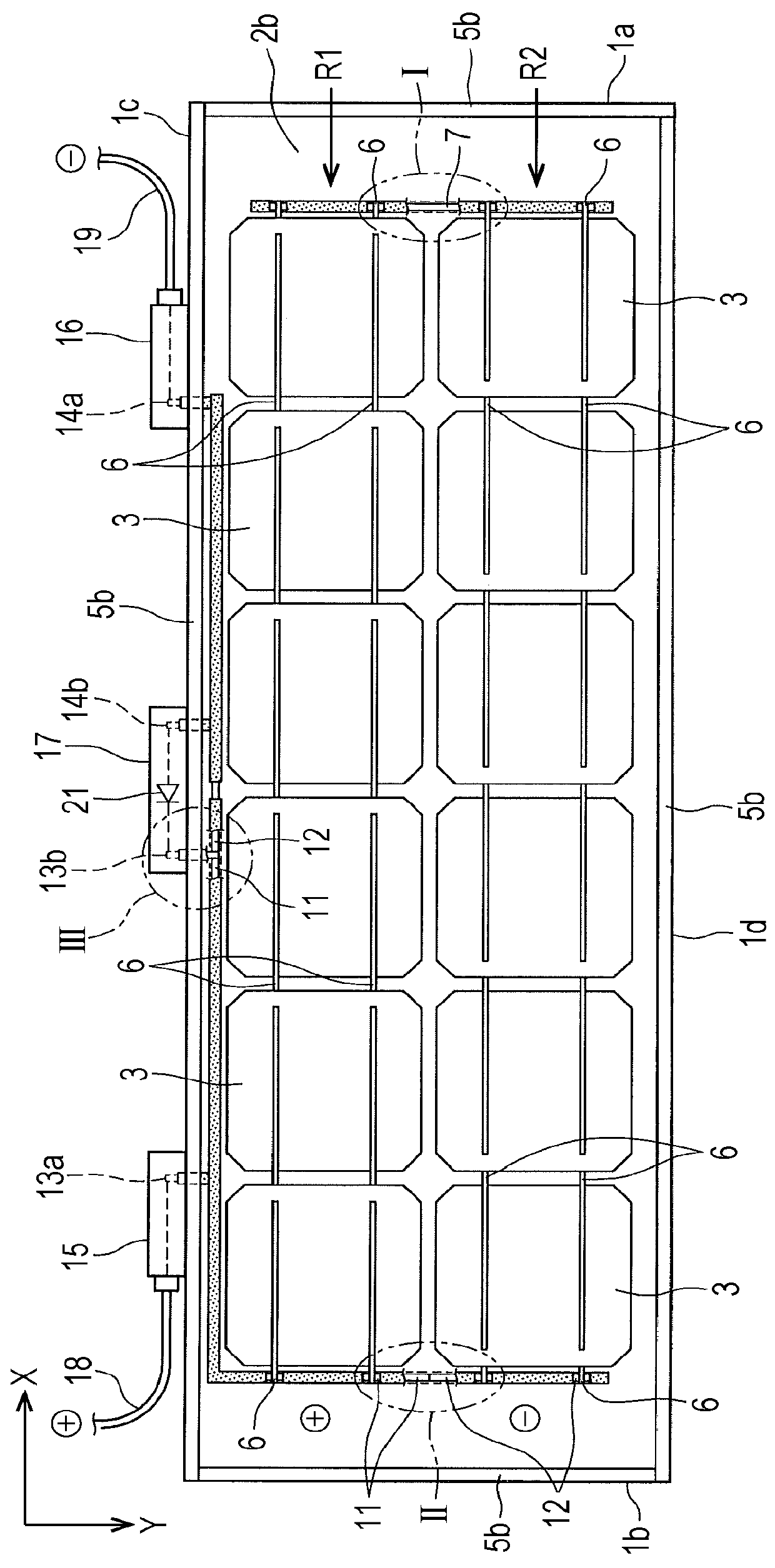 Solar battery module, and method of manufacturing solar battery module