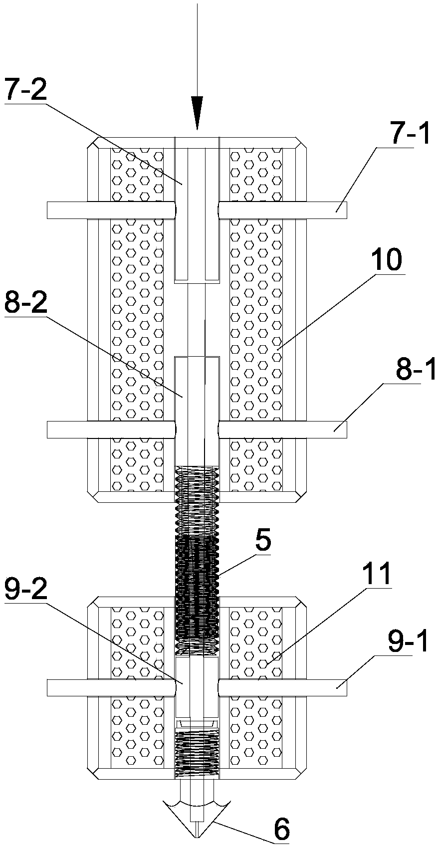 High-temperature heating device of FDM printer, printer and printing process