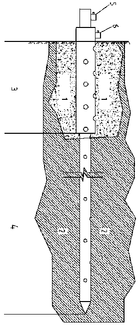 Double-wall small guide pipe grouting device and construction method thereof