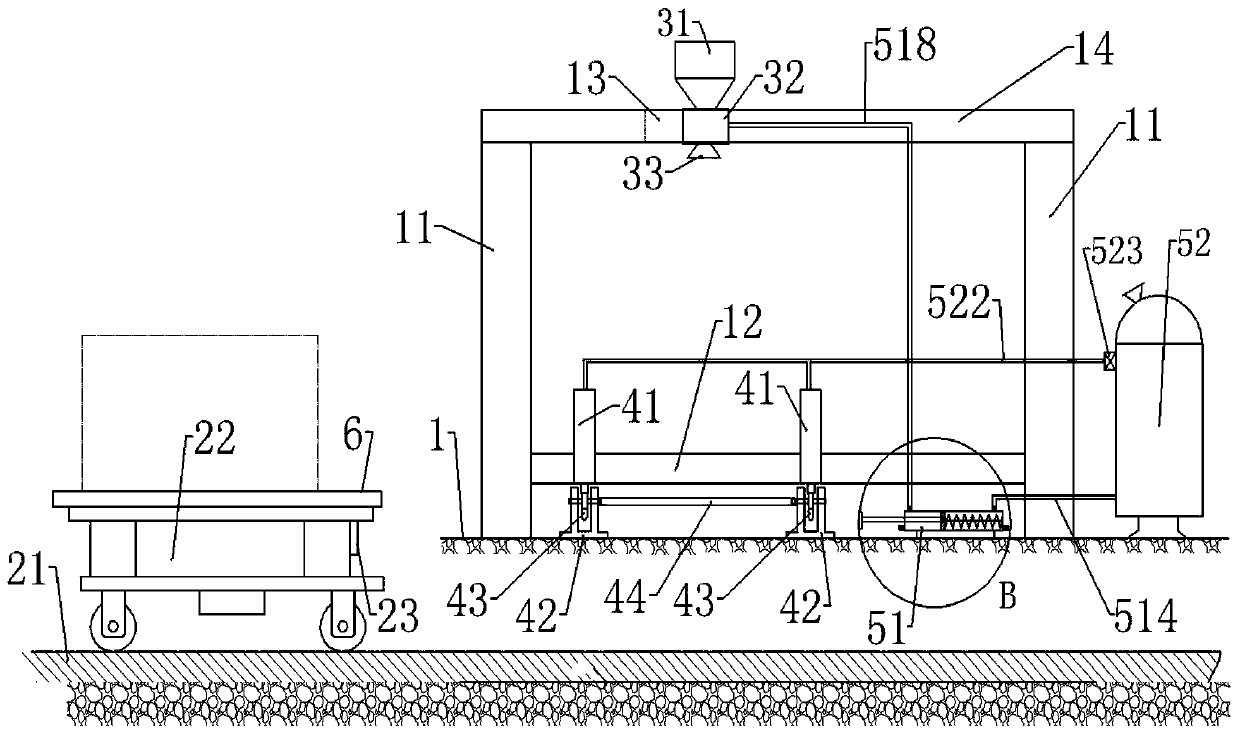 Lightweight block cutting replacement device