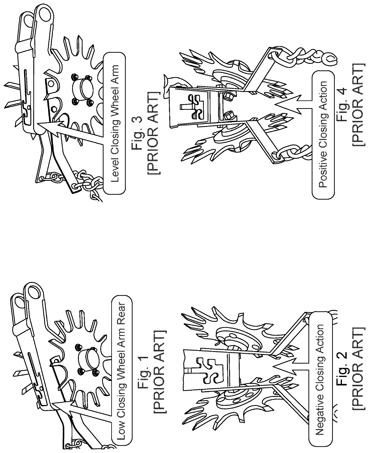 Compact row closer and row cleaner assemblies