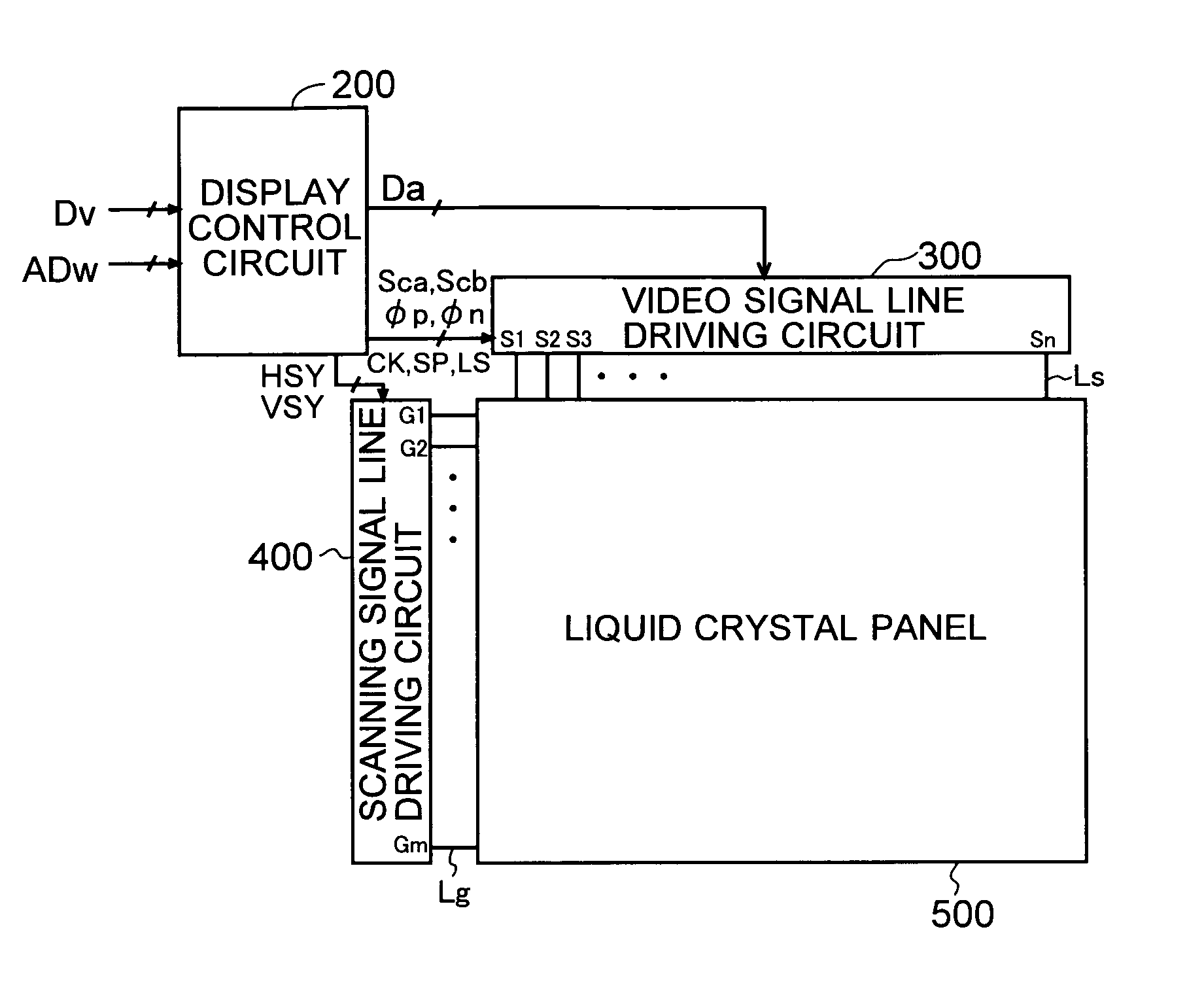 Circuit and method for driving a capacitive load, and display device provided with a circuit for driving a capacitive load