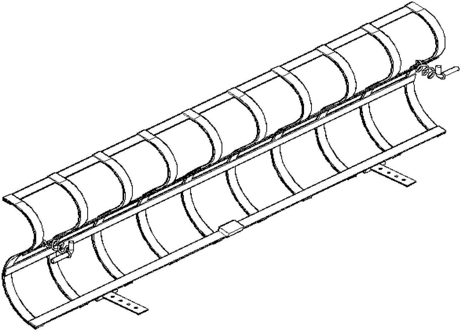 Window S-shaped alarm guardrail and manufacturing method thereof