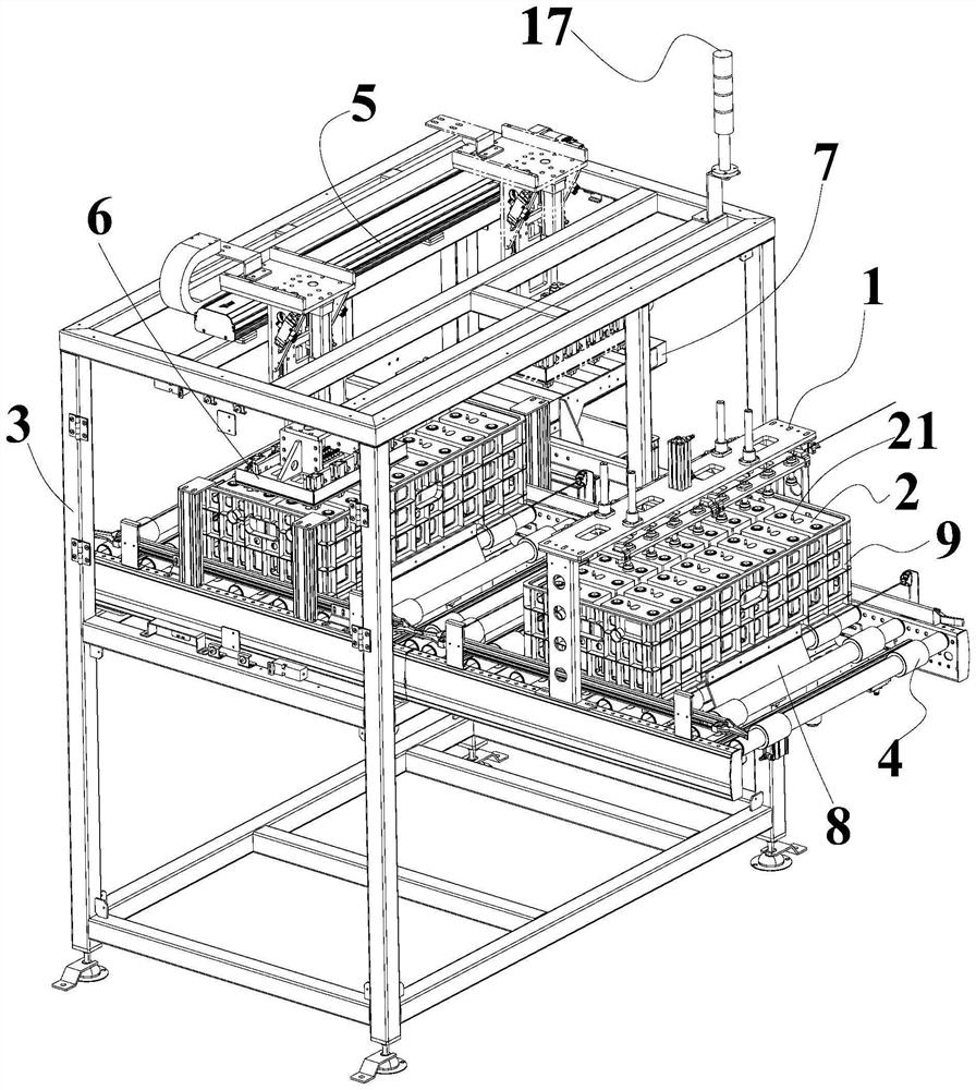 Efficient nail pulling equipment for lithium battery