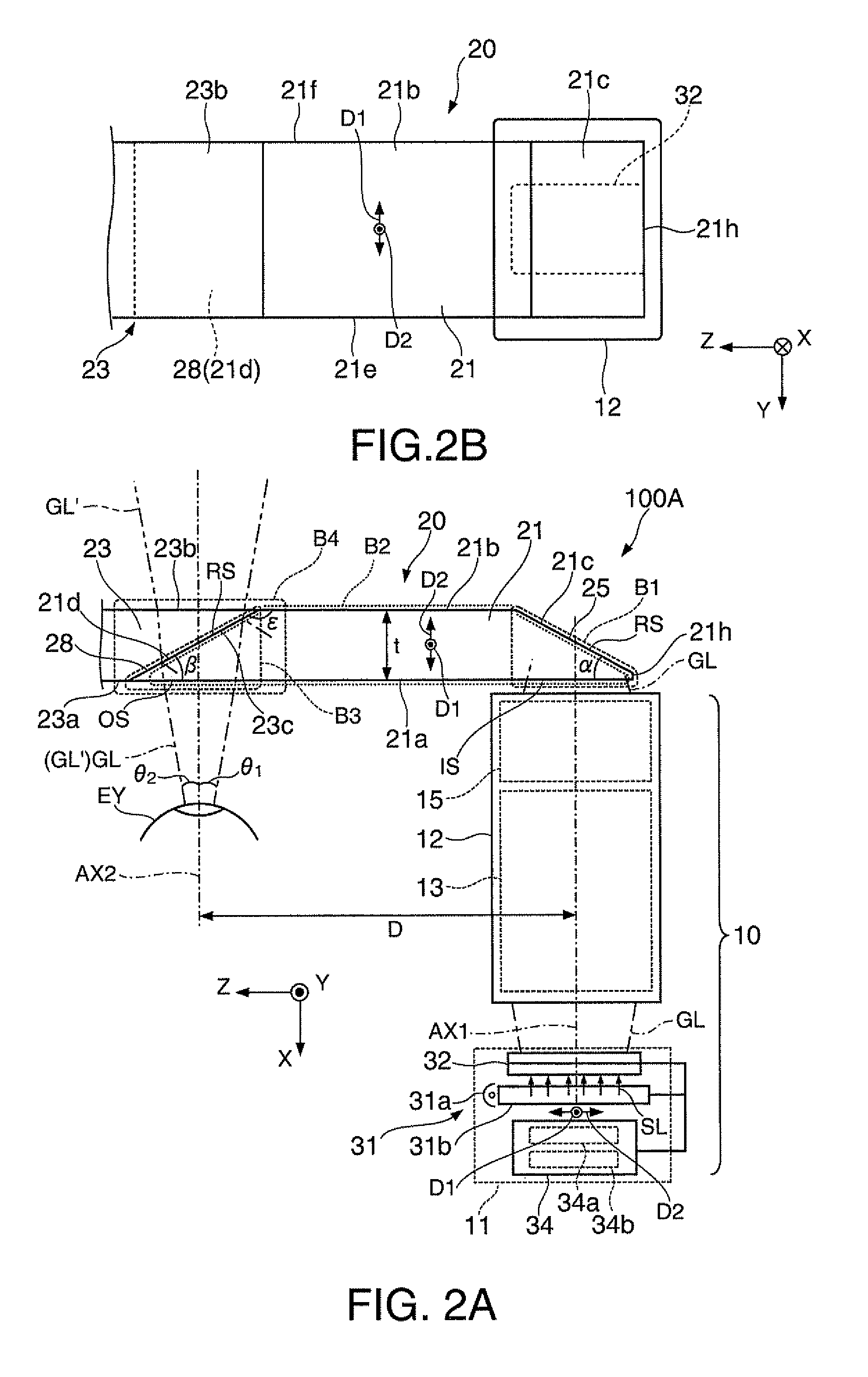 Virtual image display device