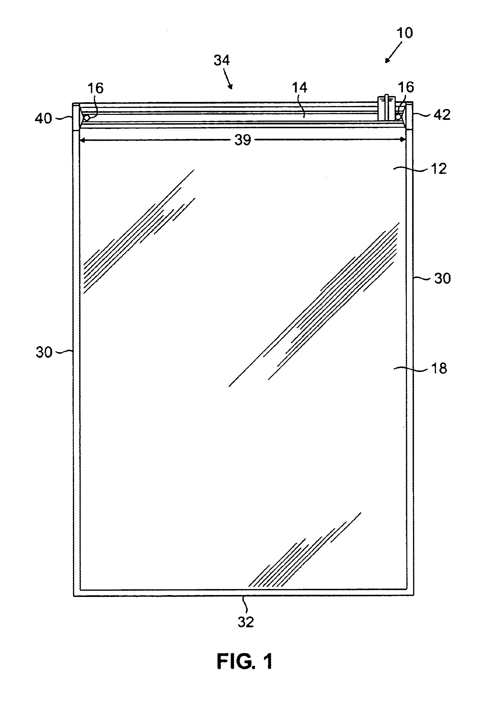 Glue drop end stops for zippered bag