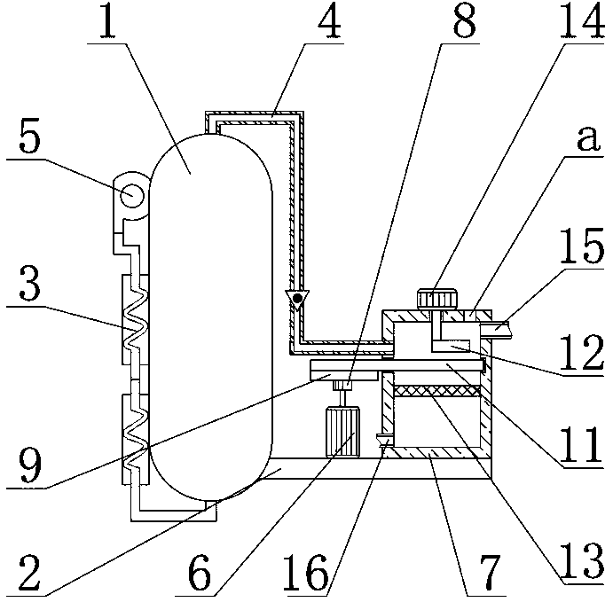 Waste gas treatment device for chemical reaction kettle