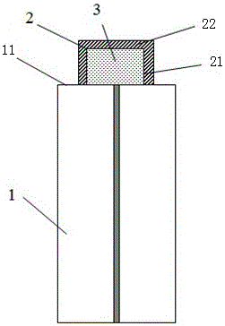 Ultra-small-size optical fiber temperature sensing probe and preparation method thereof