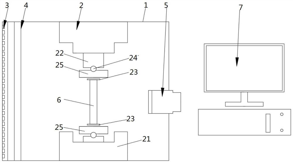 Glass photoelastic constant measuring device and measuring method