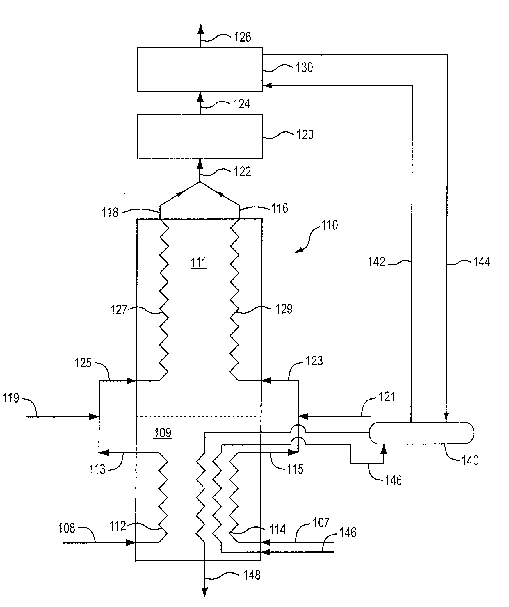 Adiabatic reactor to produce olefins