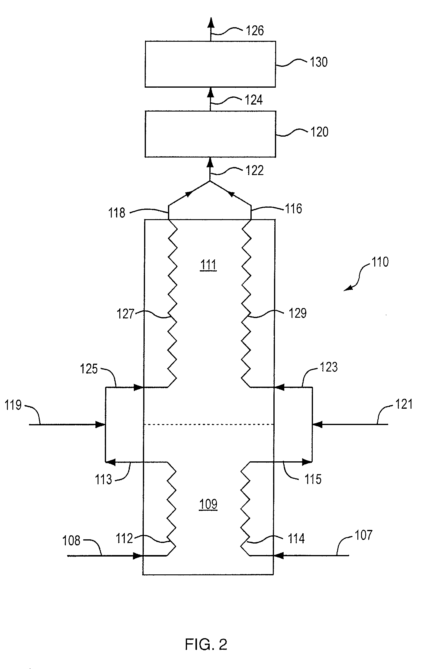 Adiabatic reactor to produce olefins