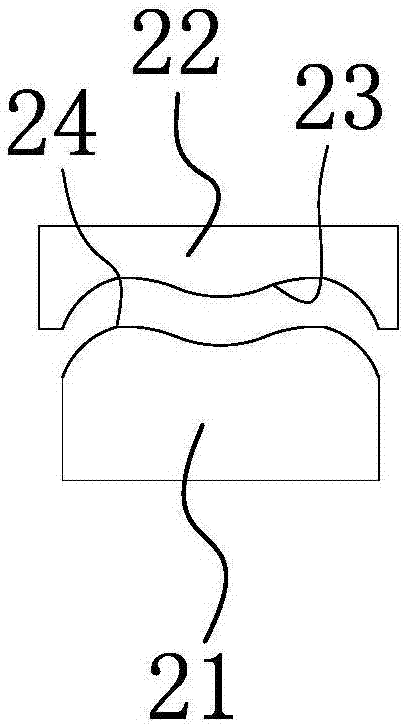 Three-station edge rolling mold for aluminum-based cam shaft sleeve