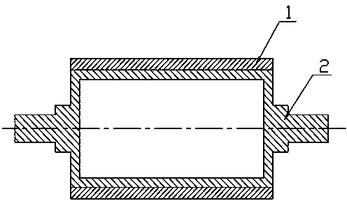 Antibacterial rubber roll