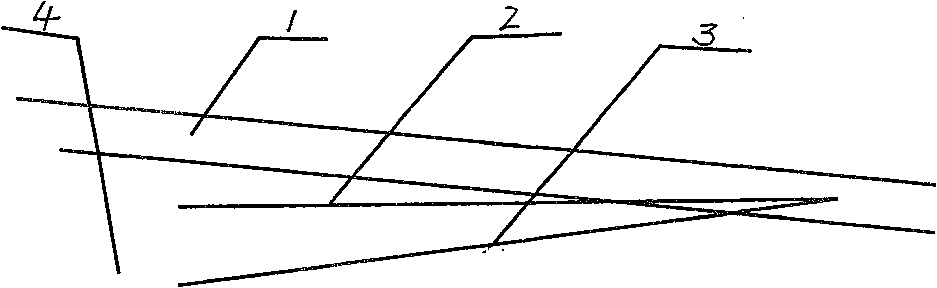 Goaf gas drainage method of stope working surface of coal mines