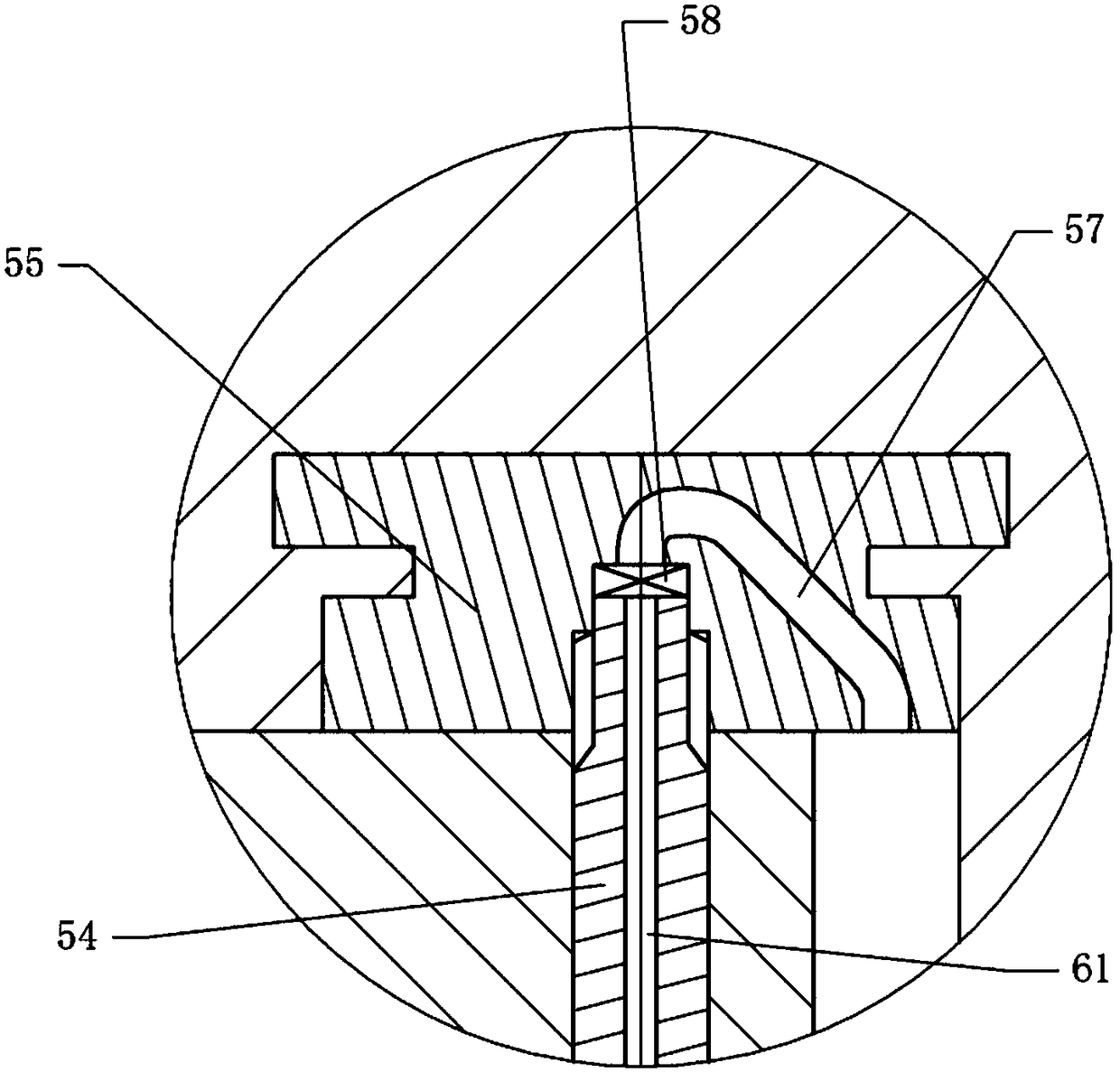 Injection mold for producing automobile part