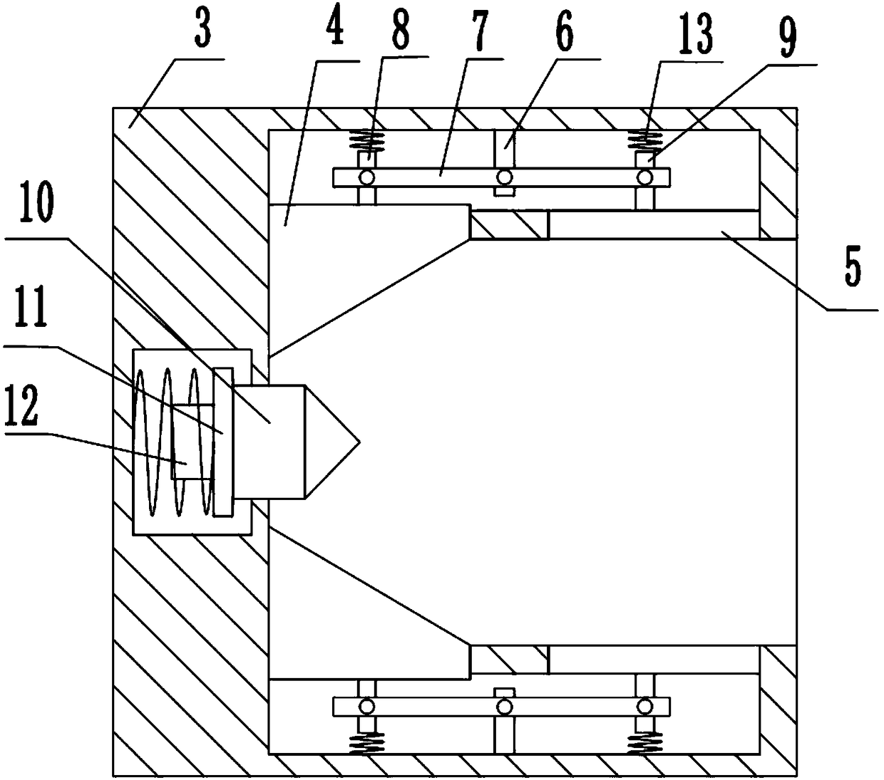 Cross-shaped shaft grinding and clamping device