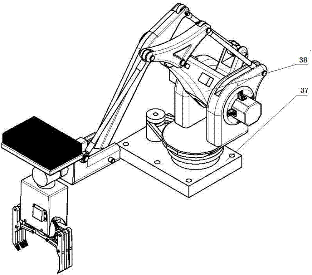 Double-arm-cooperative cleaning robot