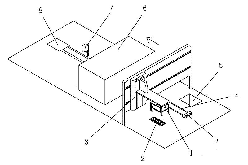 The control system of the integrated circuit rib cutting device