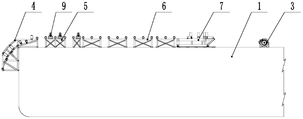 Submarine cable connection operation device and operation method thereof