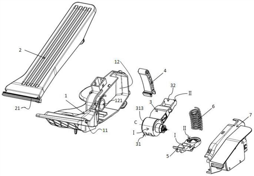 Floor type electronic accelerator pedal