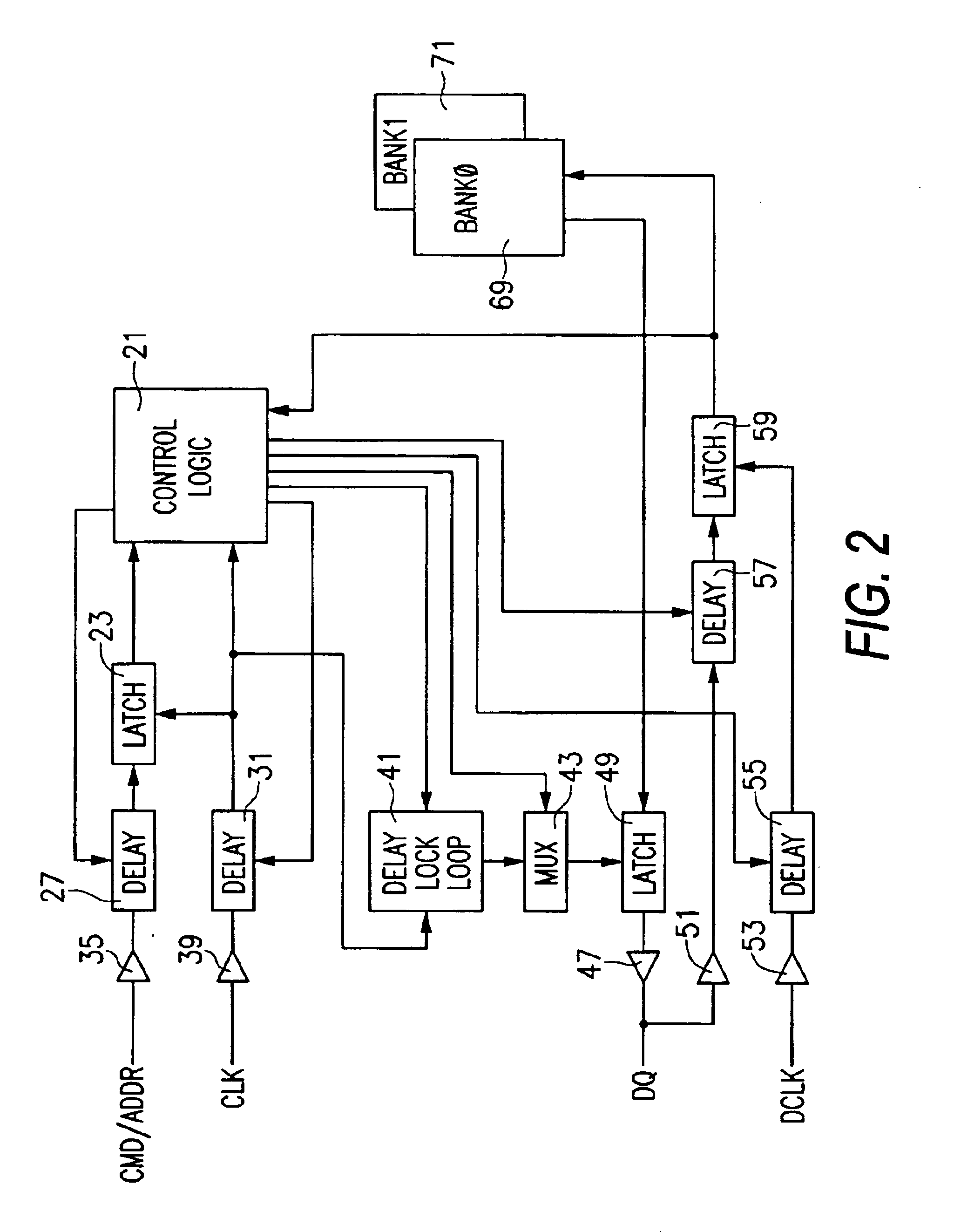 Device and system for adjusting delay in a data path based on comparison of data from a latch and data from a register