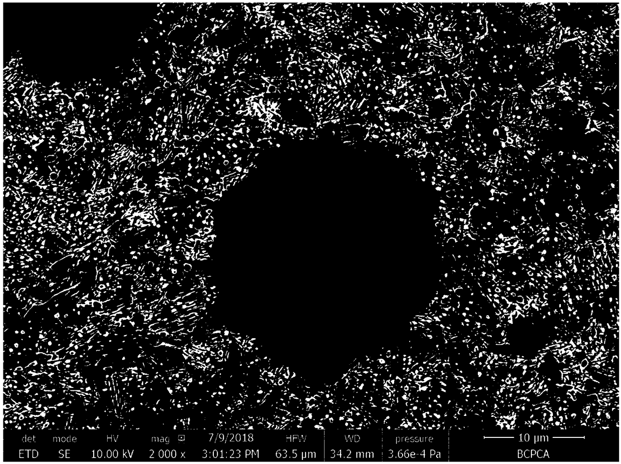 High-toughness high-wear-resistance carbide-containing isothermal quenching nodular cast iron and preparation method thereof