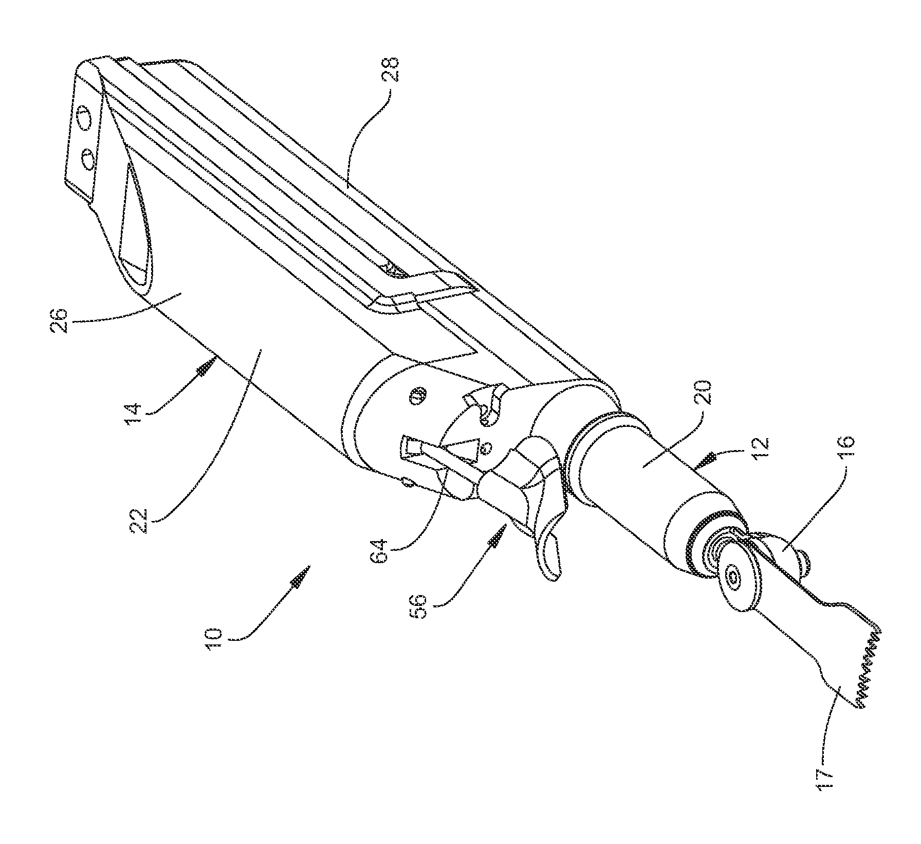 Battery and control module for both energizing and controlling a powered surgical tool that is releasably attached to the module