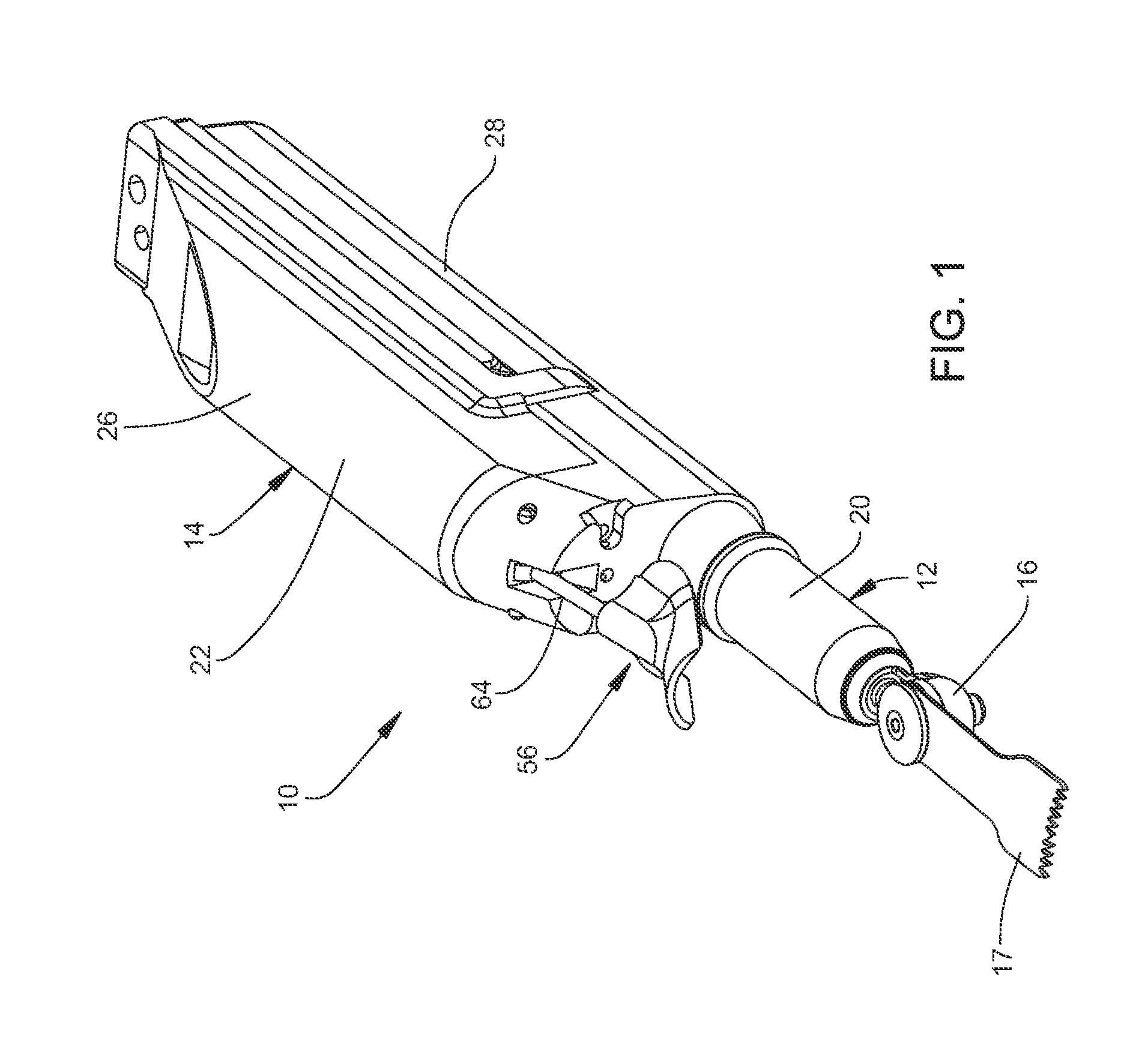 Battery and control module for both energizing and controlling a powered surgical tool that is releasably attached to the module