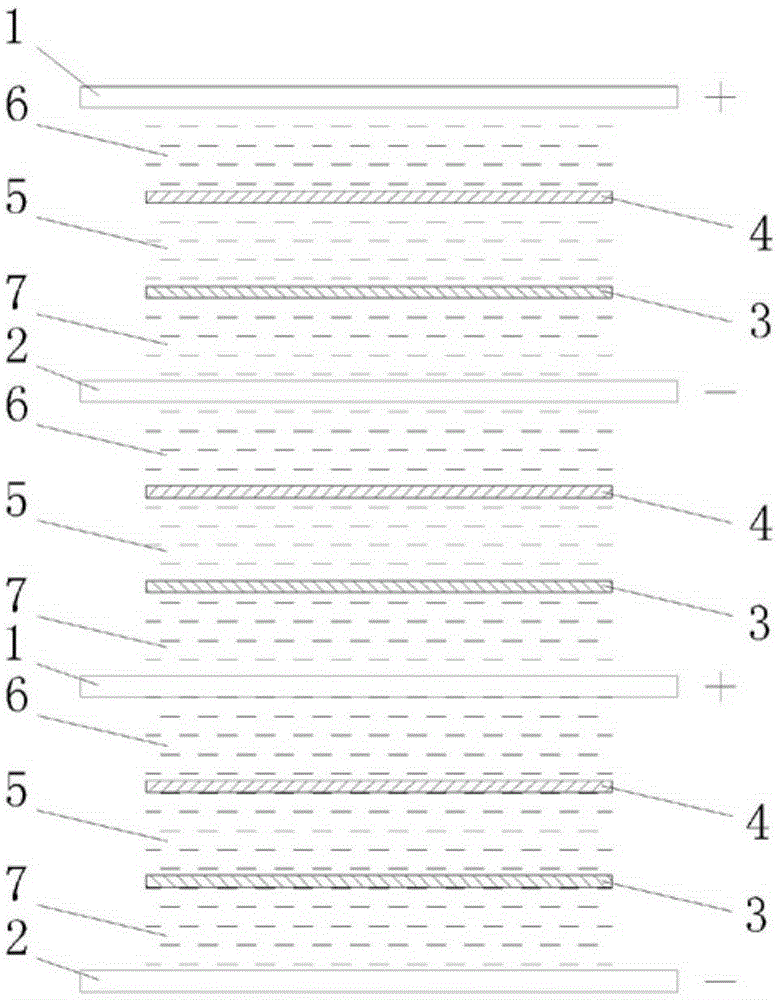 Method for separating boron and radionuclides in radioactive wastewater by using long flow passage