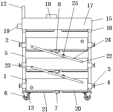 Foldable and liftable vegetable planting shelf