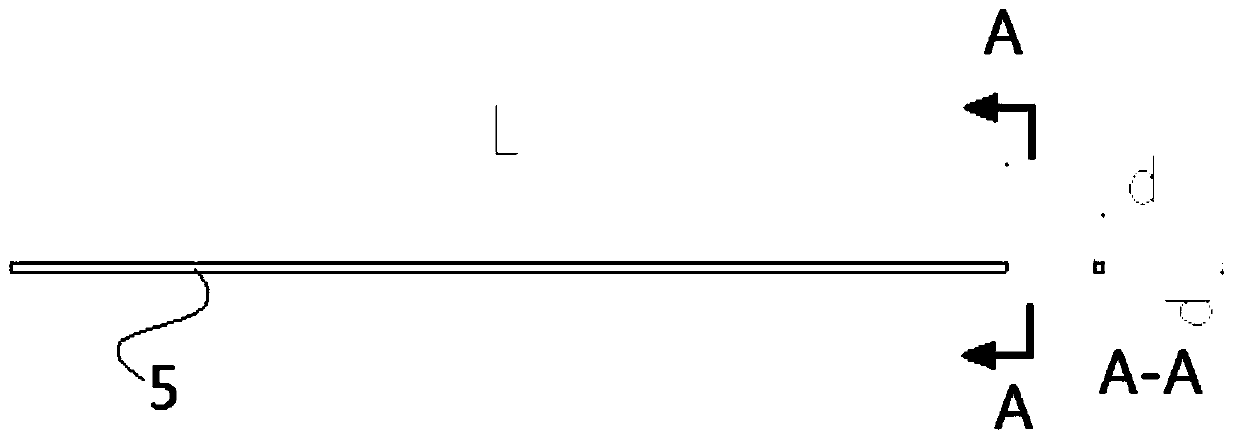 Cutting method of long straight and narrow metal parts