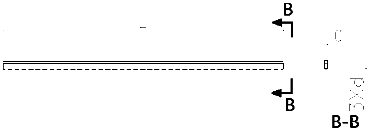 Cutting method of long straight and narrow metal parts