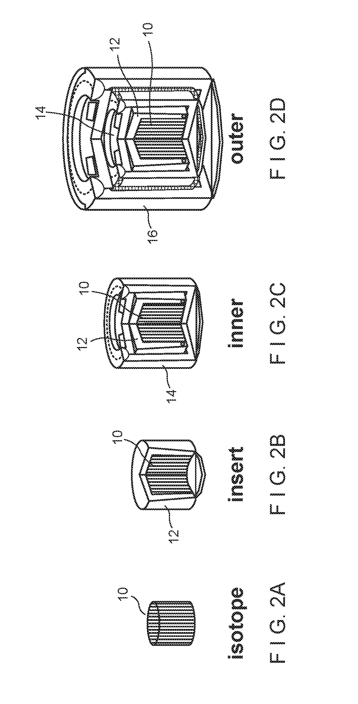 Insoluble cesium glass