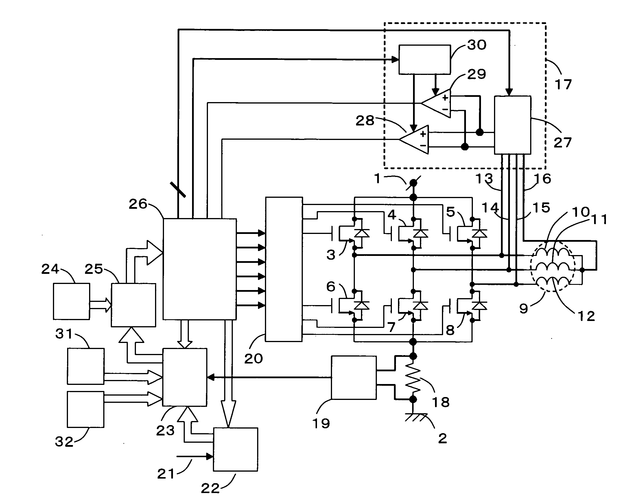 Motor driving device and motor driving method