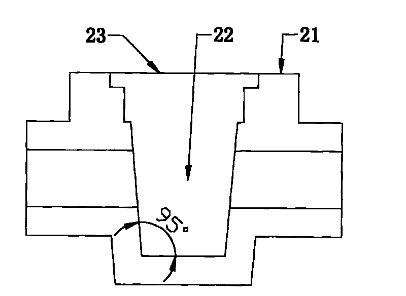 Method for manufacturing beveled ball valve