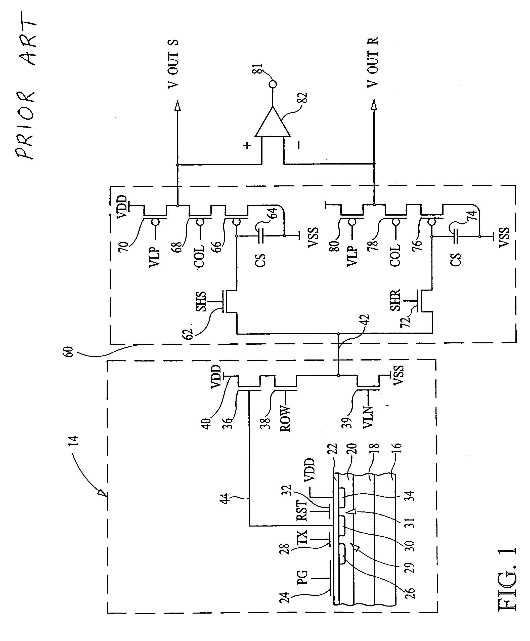 Photogate with improved short wavelength response for a CMOS imager