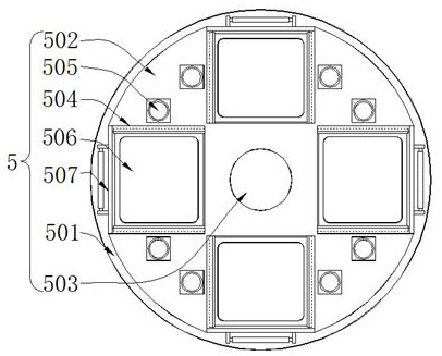 Numerical control punching lathe with dense feeding and discharging structure and facilitating workpiece alignment