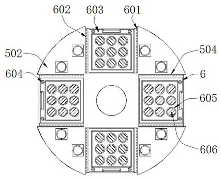 Numerical control punching lathe with dense feeding and discharging structure and facilitating workpiece alignment