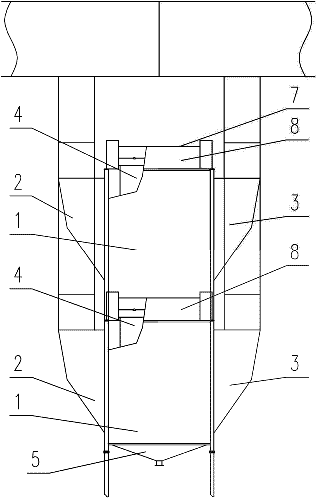 Combined and horizontal wet type electric dust precipitator