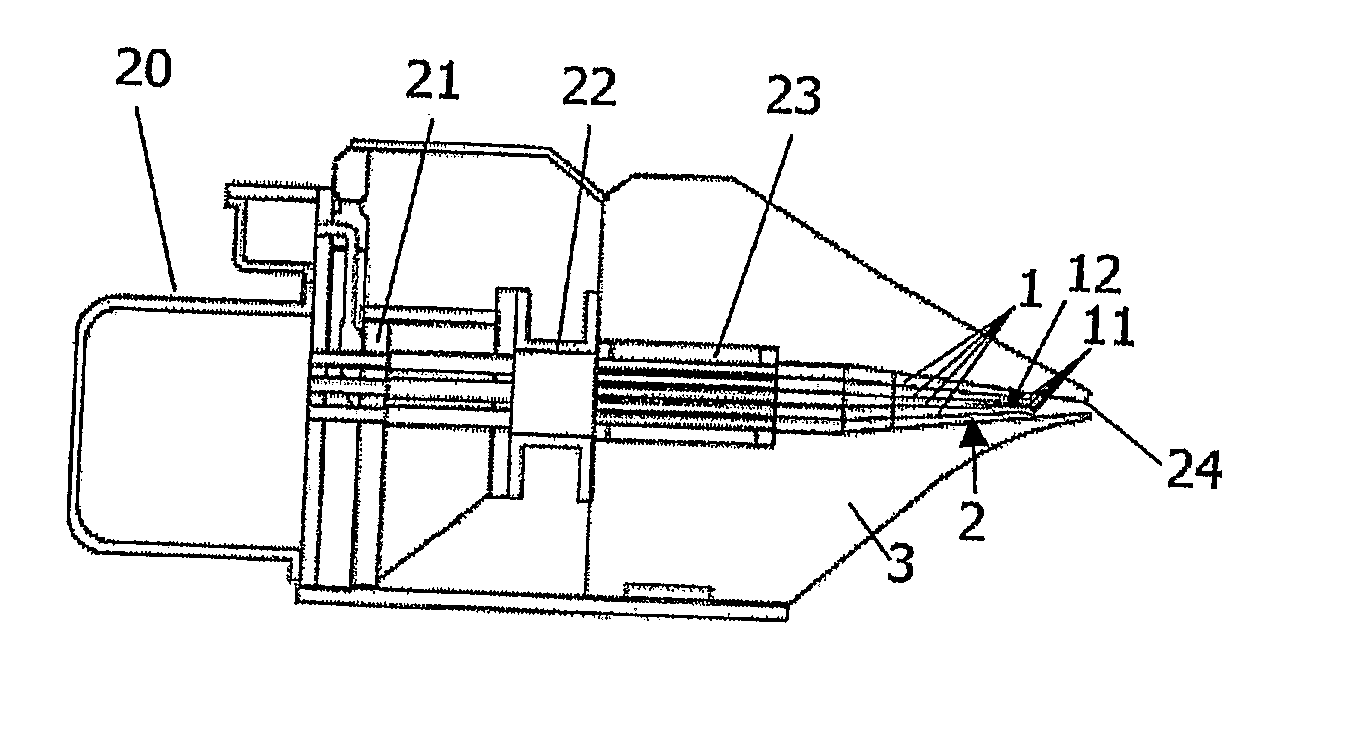 Method for Managing Lamella Vibrations of a Lip Channel of a Head Box and the Lamella for the Lip Channel of the Headbox