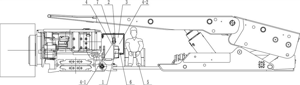 Manned device suitable for coal mine thin seam fully mechanized coal mining face