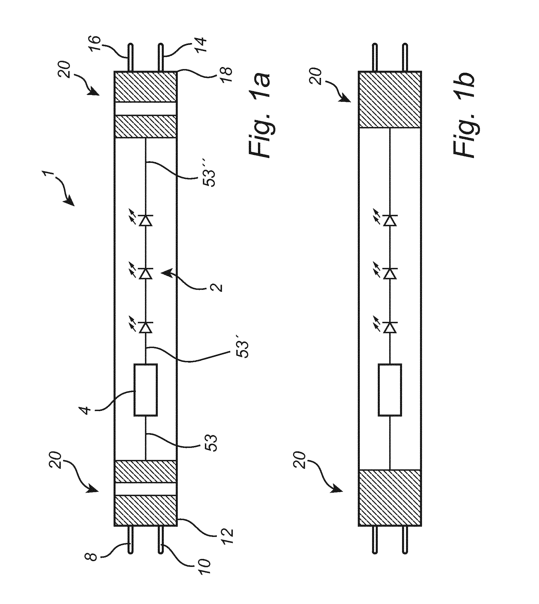 LED tube for retrofitting in a fluorescent tube lighting fixture