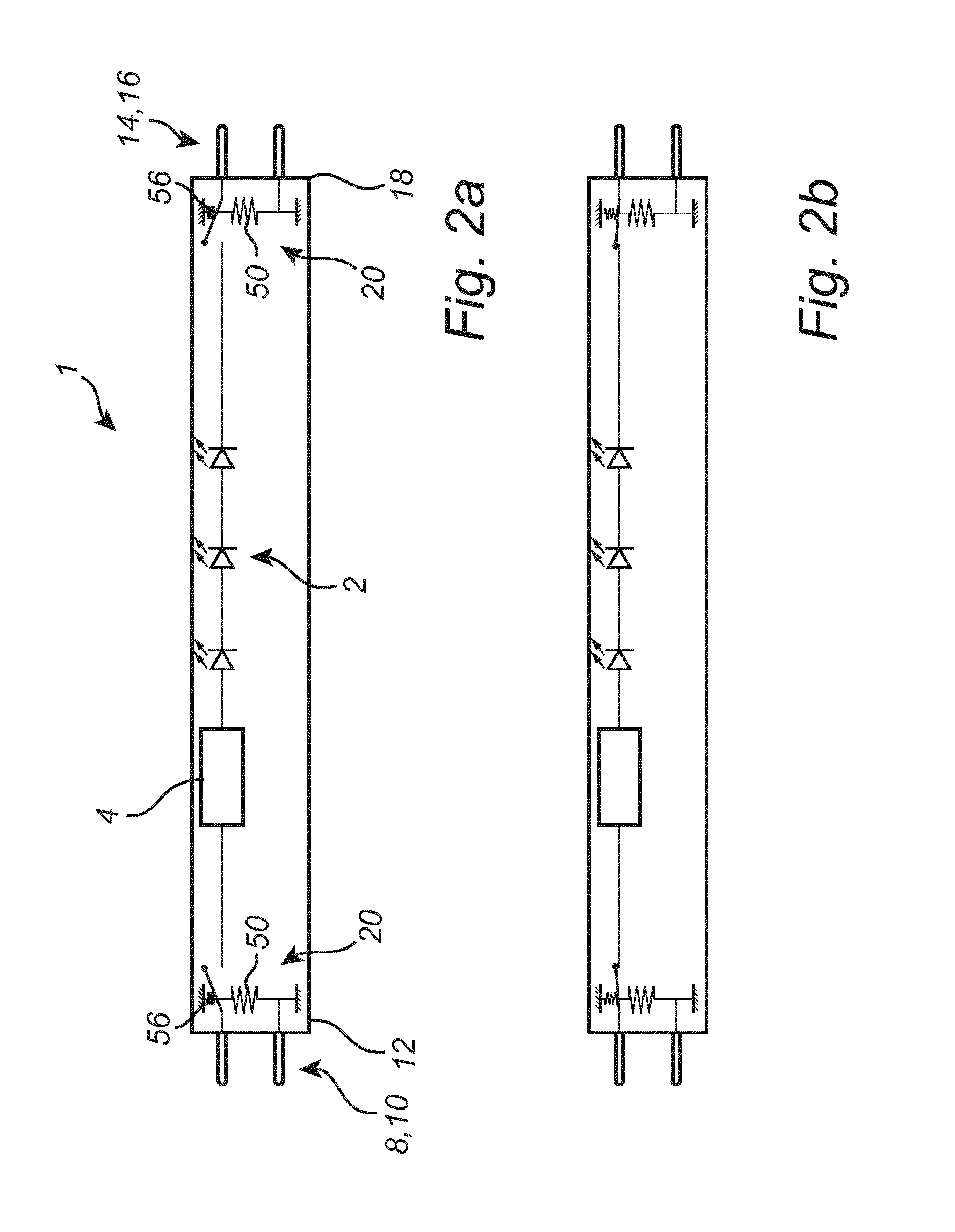 LED tube for retrofitting in a fluorescent tube lighting fixture